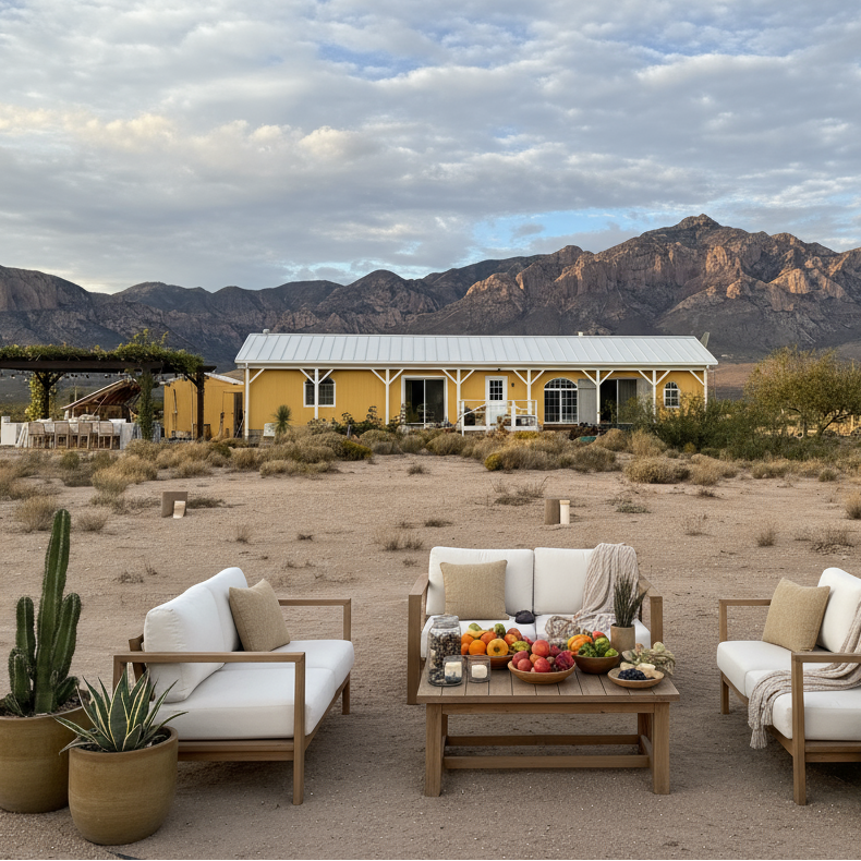 Desert Mountain Retreat - Styled Outdoor Space